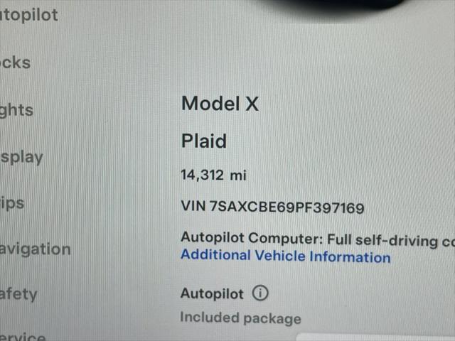 used 2023 Tesla Model X car, priced at $78,900