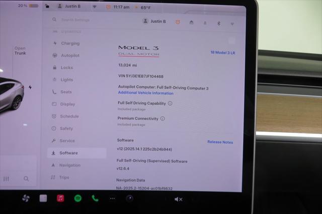 used 2018 Tesla Model 3 car, priced at $24,980