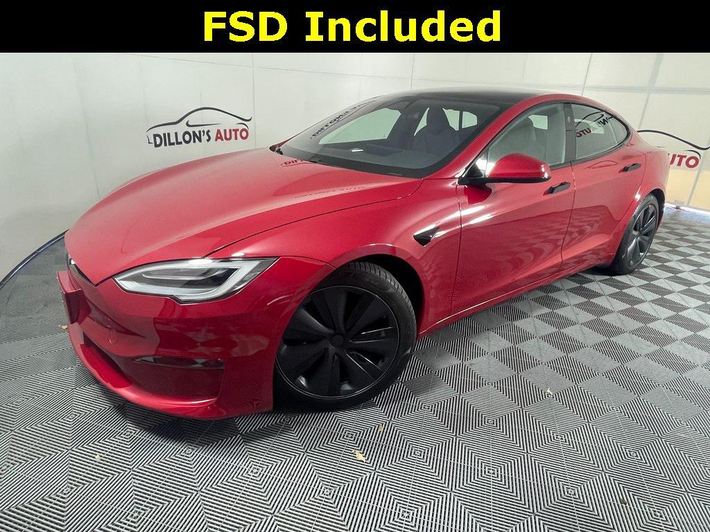 used 2021 Tesla Model S car, priced at $58,980