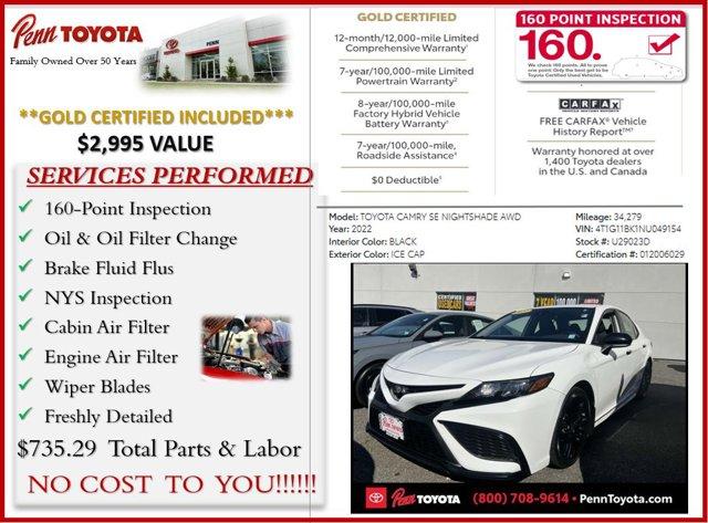 used 2022 Toyota Camry car, priced at $24,995