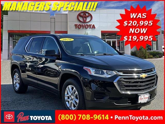 used 2020 Chevrolet Traverse car, priced at $19,588