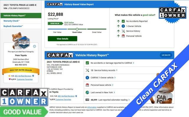 used 2021 Toyota Prius car, priced at $22,188