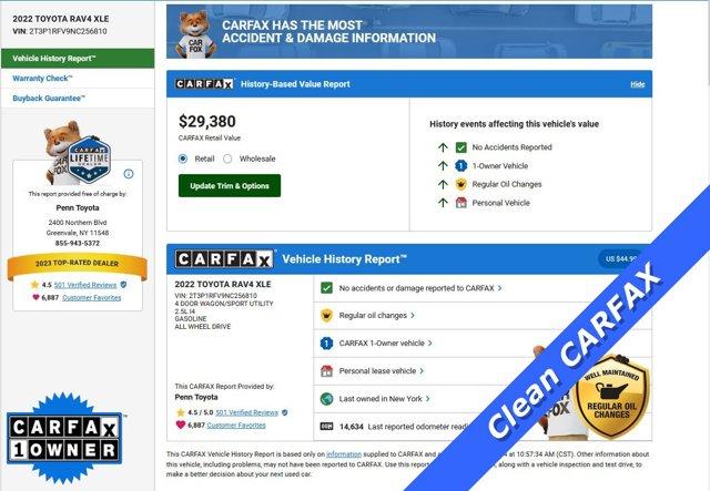 used 2022 Toyota RAV4 car, priced at $29,488