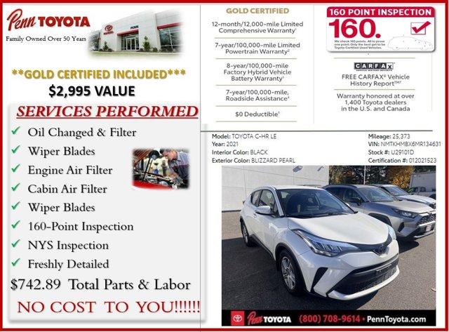 used 2021 Toyota C-HR car, priced at $21,488