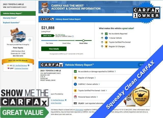 used 2021 Toyota C-HR car, priced at $21,488