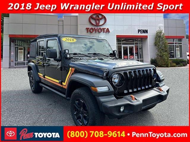 used 2018 Jeep Wrangler Unlimited car, priced at $23,488