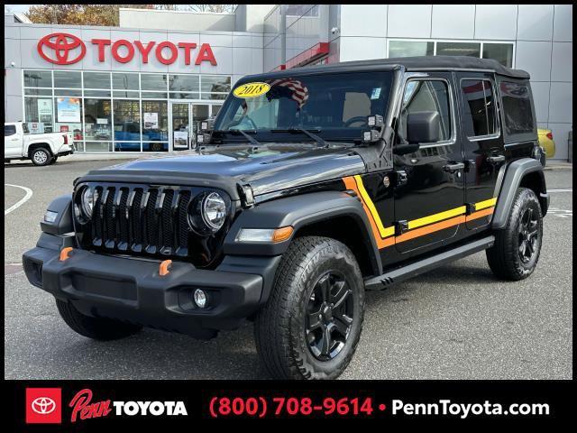 used 2018 Jeep Wrangler Unlimited car, priced at $25,488