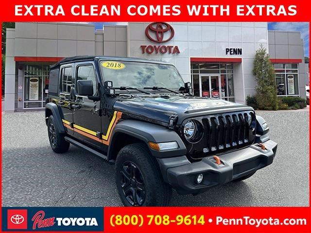 used 2018 Jeep Wrangler Unlimited car, priced at $25,488