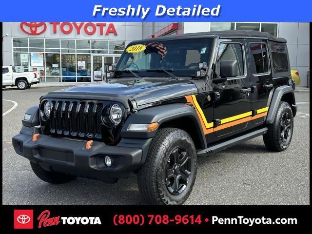 used 2018 Jeep Wrangler Unlimited car, priced at $23,488