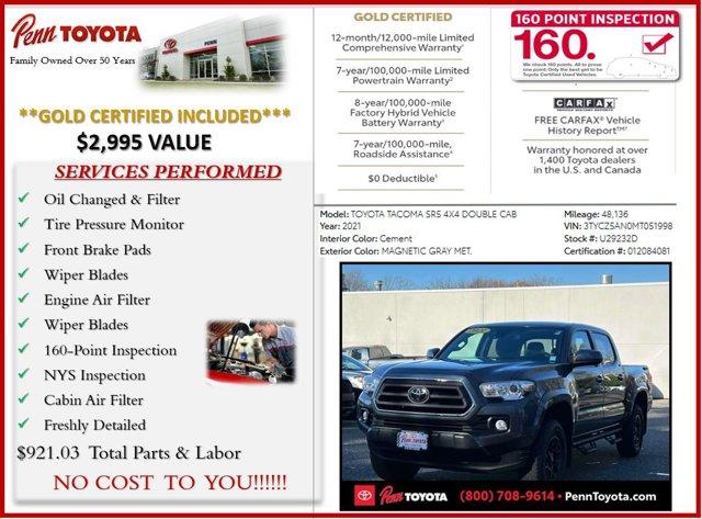 used 2021 Toyota Tacoma car, priced at $32,588