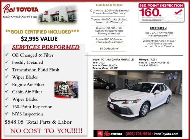 used 2022 Toyota Camry car, priced at $24,887