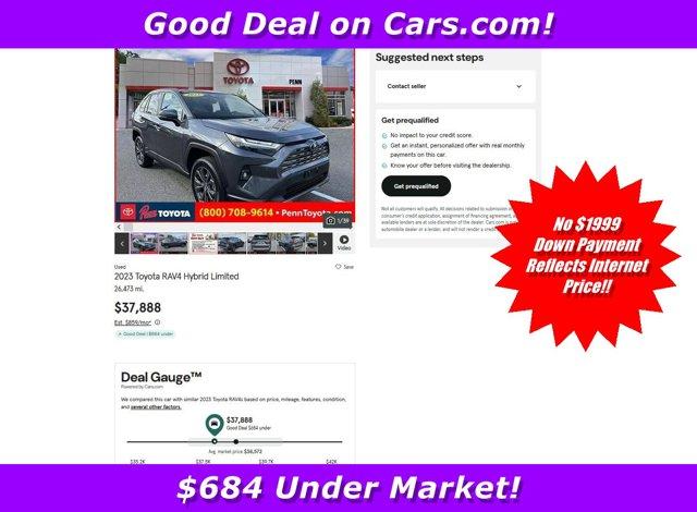 used 2023 Toyota RAV4 car, priced at $37,488