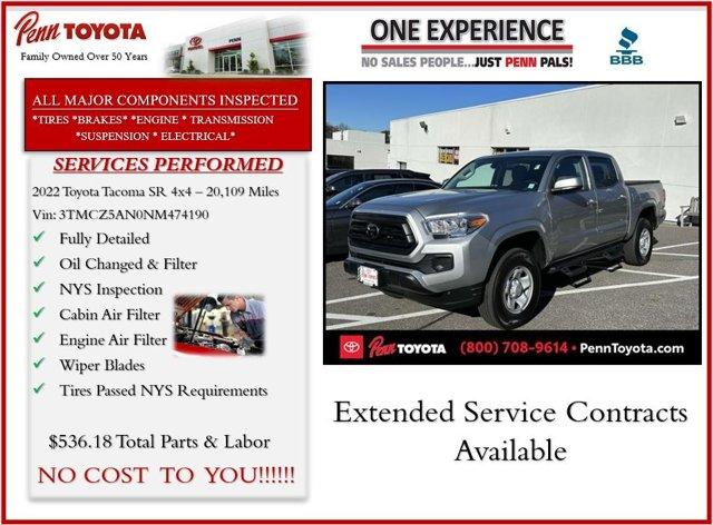 used 2022 Toyota Tacoma car, priced at $33,488