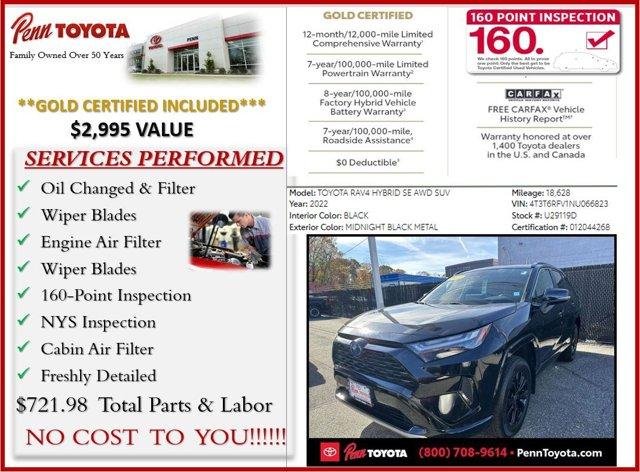 used 2022 Toyota RAV4 car, priced at $32,588