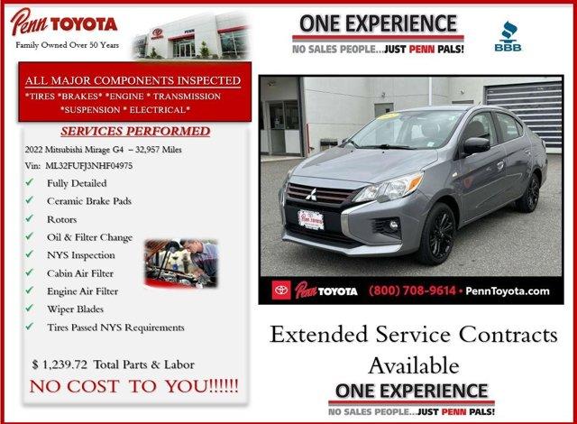 used 2022 Mitsubishi Mirage G4 car, priced at $12,675