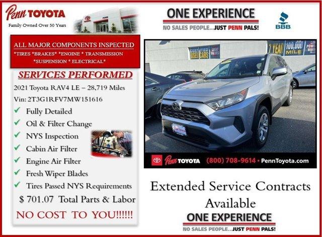 used 2021 Toyota RAV4 car, priced at $24,188