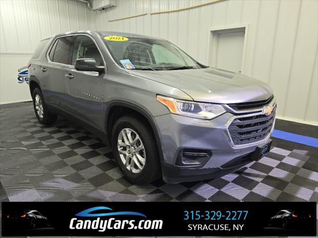 used 2021 Chevrolet Traverse car, priced at $24,494