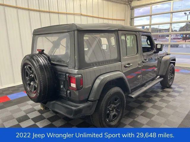 used 2022 Jeep Wrangler Unlimited car, priced at $28,555