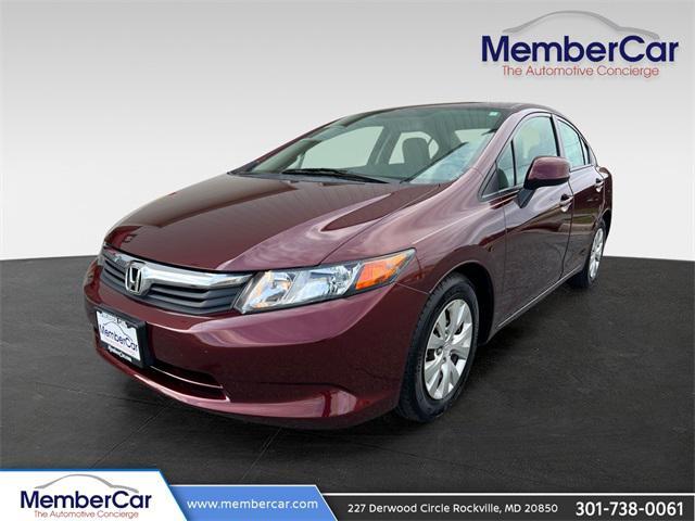 used 2012 Honda Civic car, priced at $9,981