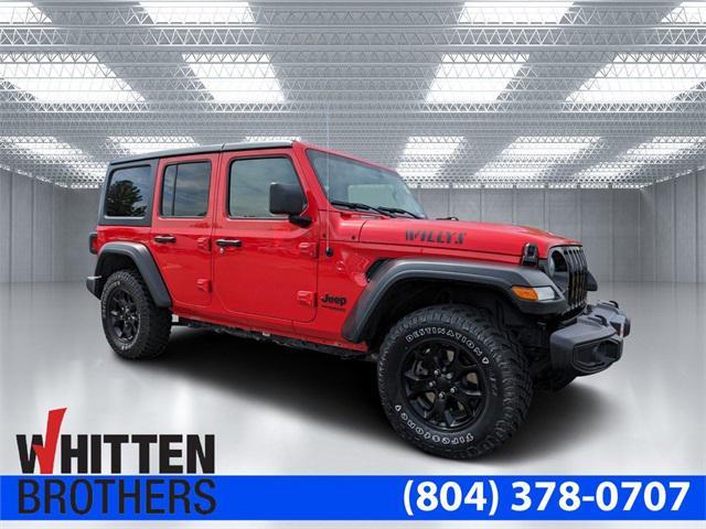 used 2021 Jeep Wrangler car, priced at $34,490