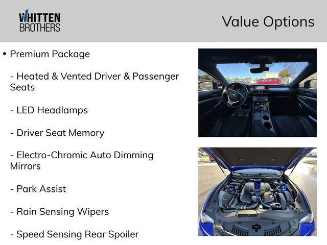 used 2015 Lexus RC F car, priced at $43,490