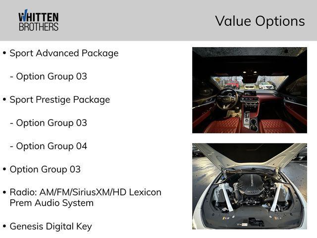 used 2023 Genesis G70 car, priced at $37,490