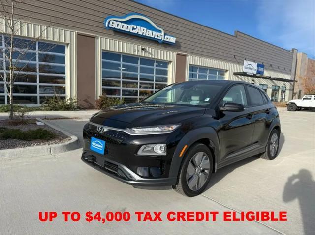 used 2021 Hyundai Kona EV car, priced at $21,950