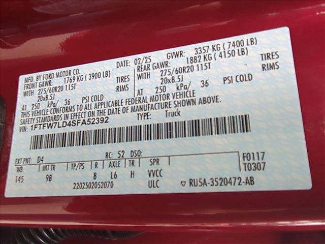 new 2025 Ford F-150 car, priced at $73,991