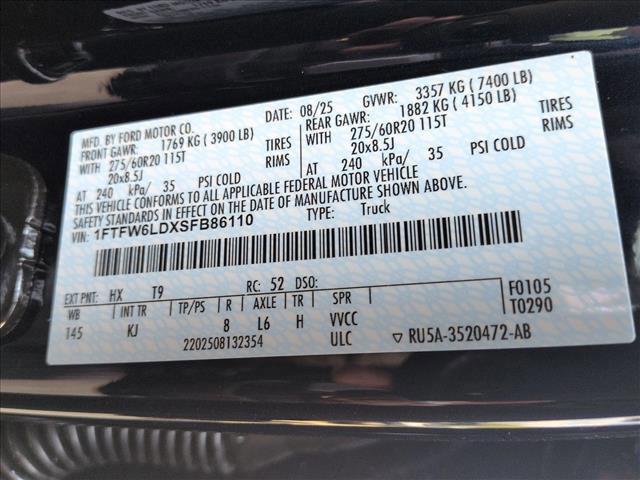 new 2025 Ford F-150 car, priced at $70,562