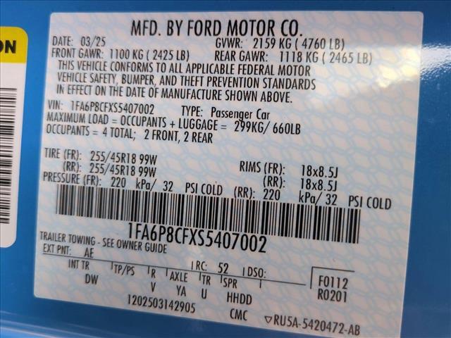 new 2025 Ford Mustang car, priced at $44,634
