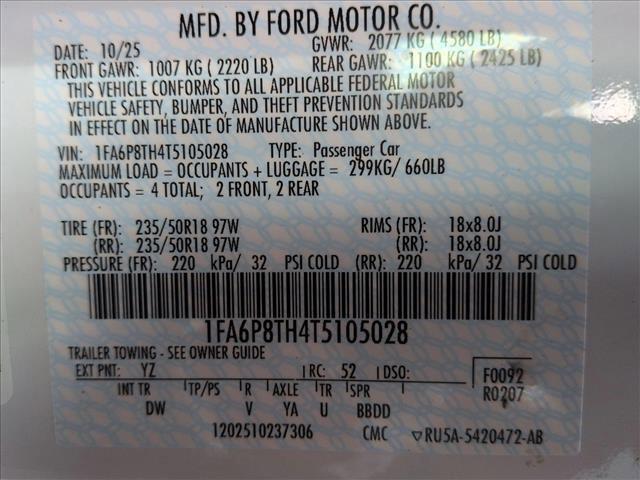 new 2026 Ford Mustang car, priced at $32,995