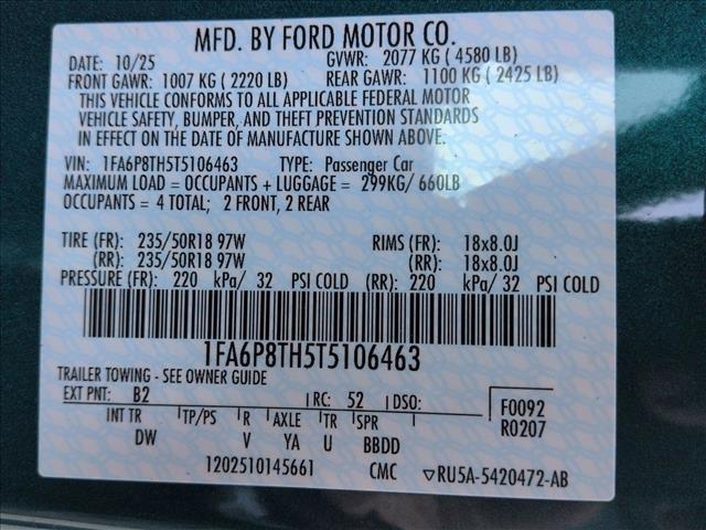 new 2026 Ford Mustang car, priced at $33,855