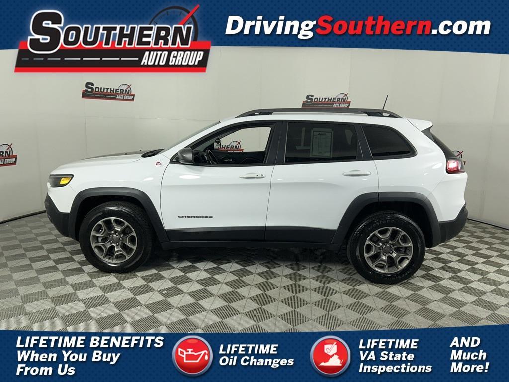 used 2021 Jeep Cherokee car, priced at $22,400