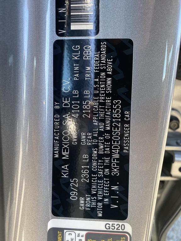 new 2025 Kia K4 car, priced at $25,603