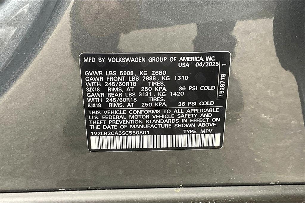 new 2025 Volkswagen Atlas car, priced at $40,969