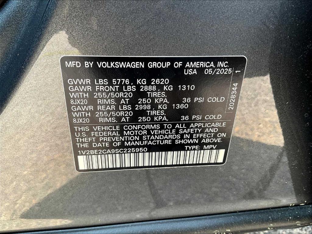new 2025 Volkswagen Atlas Cross Sport car, priced at $47,621