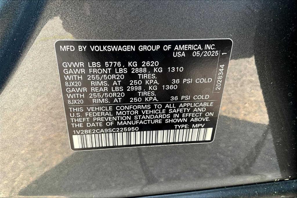new 2025 Volkswagen Atlas Cross Sport car, priced at $49,371