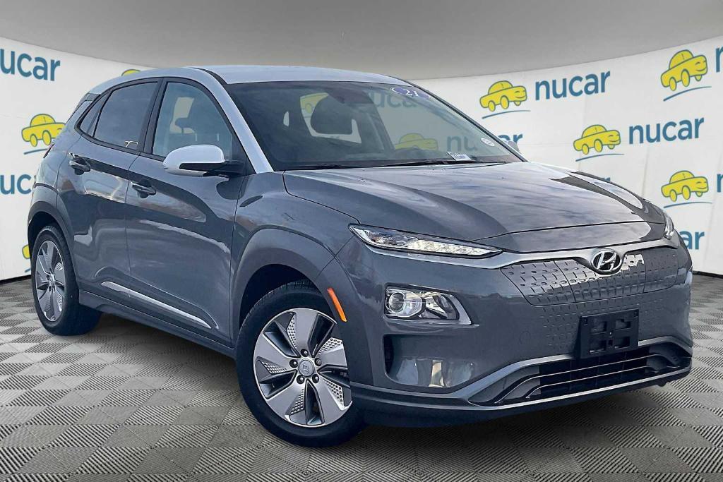 used 2021 Hyundai Kona EV car, priced at $15,900