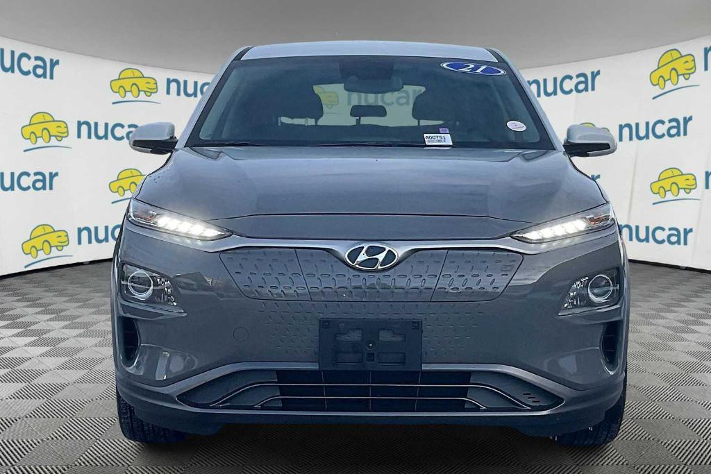 used 2021 Hyundai Kona EV car, priced at $15,900