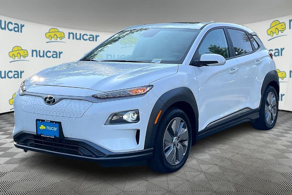 used 2021 Hyundai Kona EV car, priced at $15,500