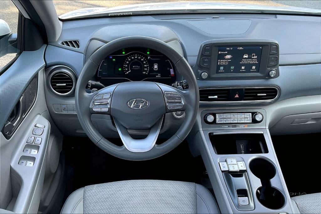 used 2021 Hyundai Kona EV car, priced at $15,500