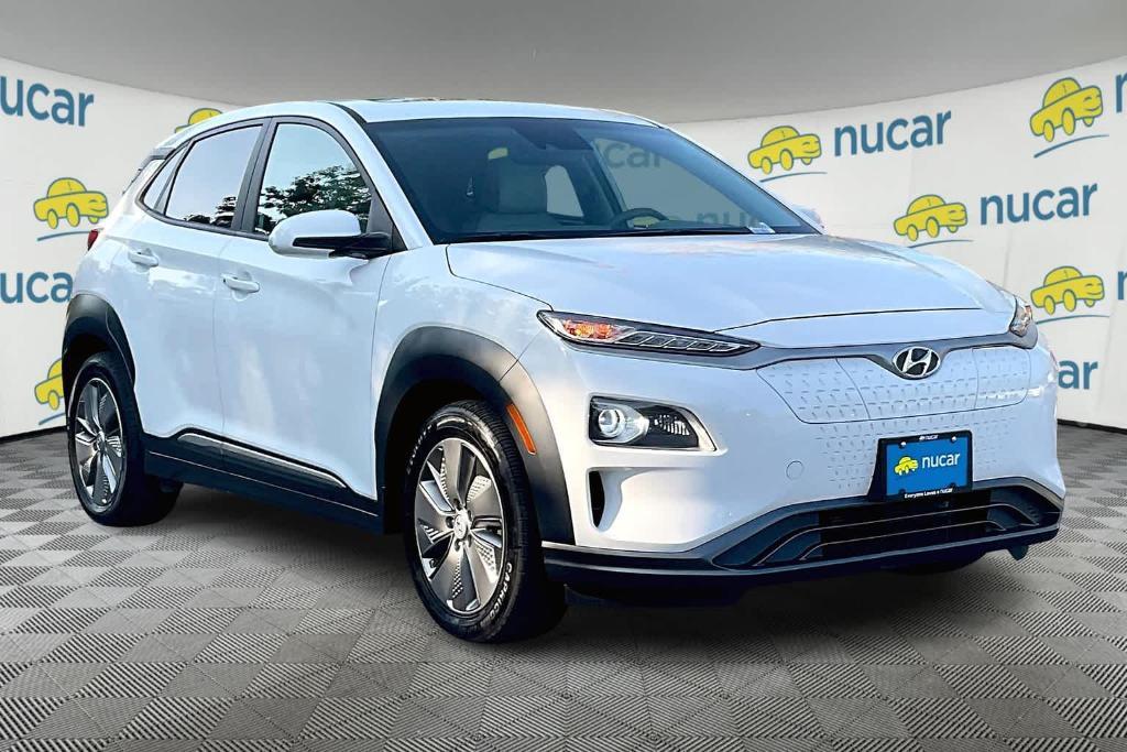 used 2021 Hyundai Kona EV car, priced at $15,500