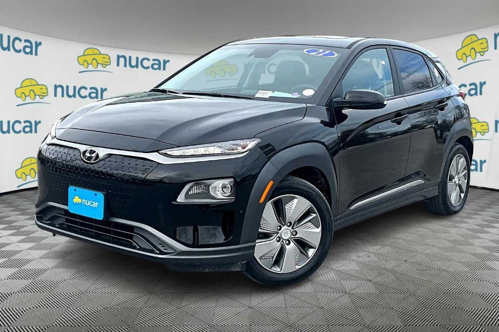 used 2021 Hyundai Kona EV car, priced at $18,500