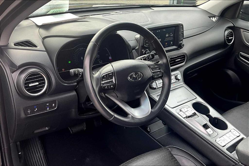 used 2021 Hyundai Kona EV car, priced at $18,500