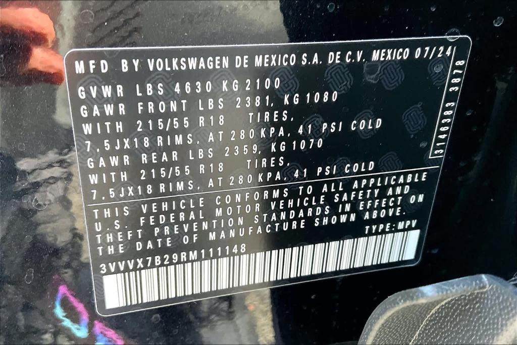 new 2024 Volkswagen Taos car, priced at $30,489