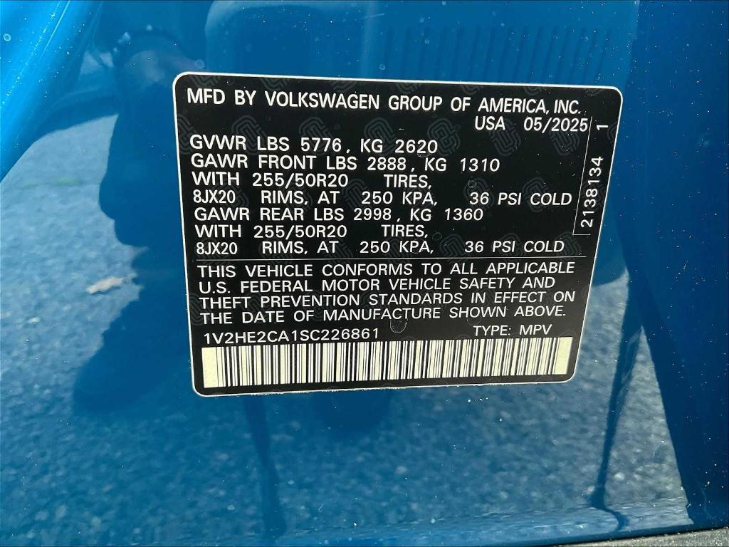 new 2025 Volkswagen Atlas Cross Sport car, priced at $40,463