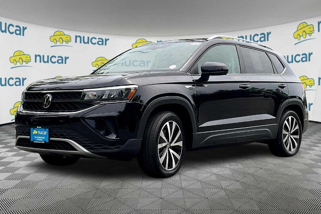 used 2023 Volkswagen Taos car, priced at $24,400