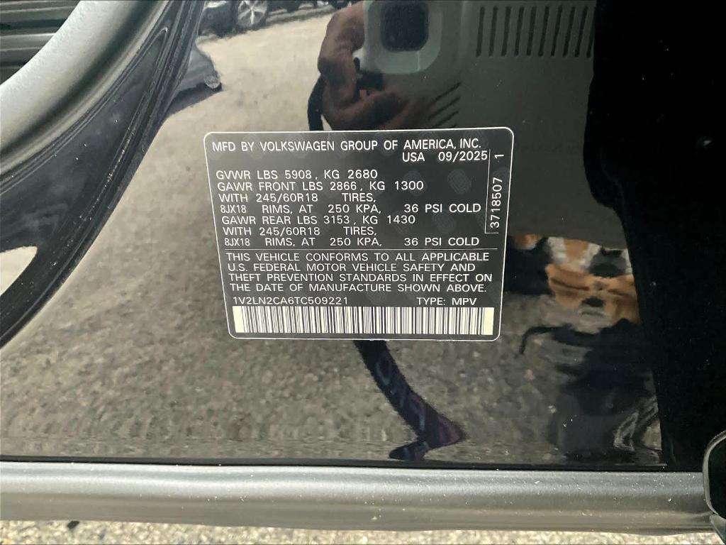 new 2026 Volkswagen Atlas car, priced at $40,345