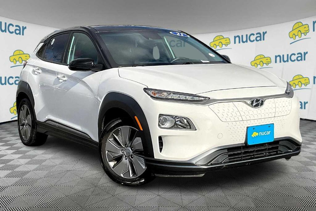 used 2021 Hyundai Kona EV car, priced at $14,900