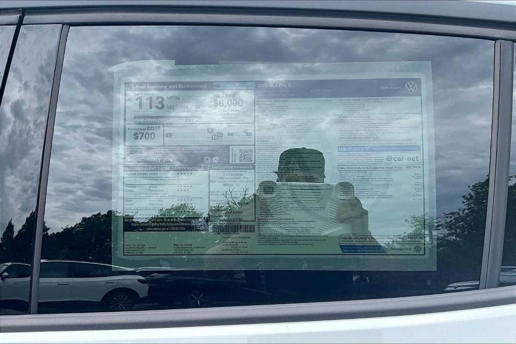 new 2025 Volkswagen ID.4 car, priced at $46,502